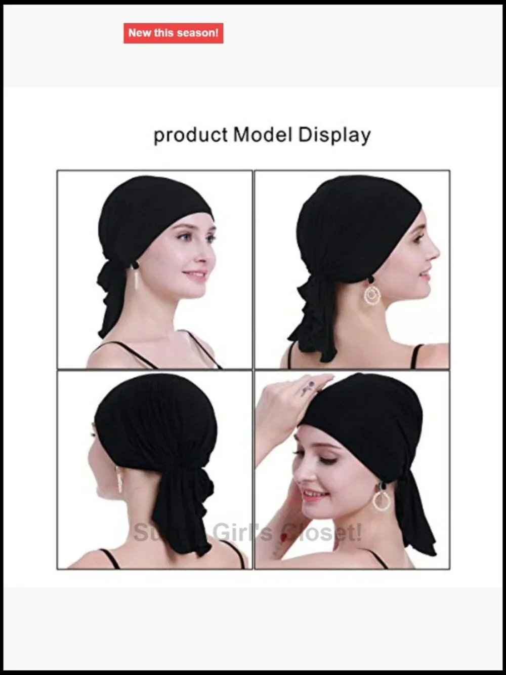 N/A chemo headscarf